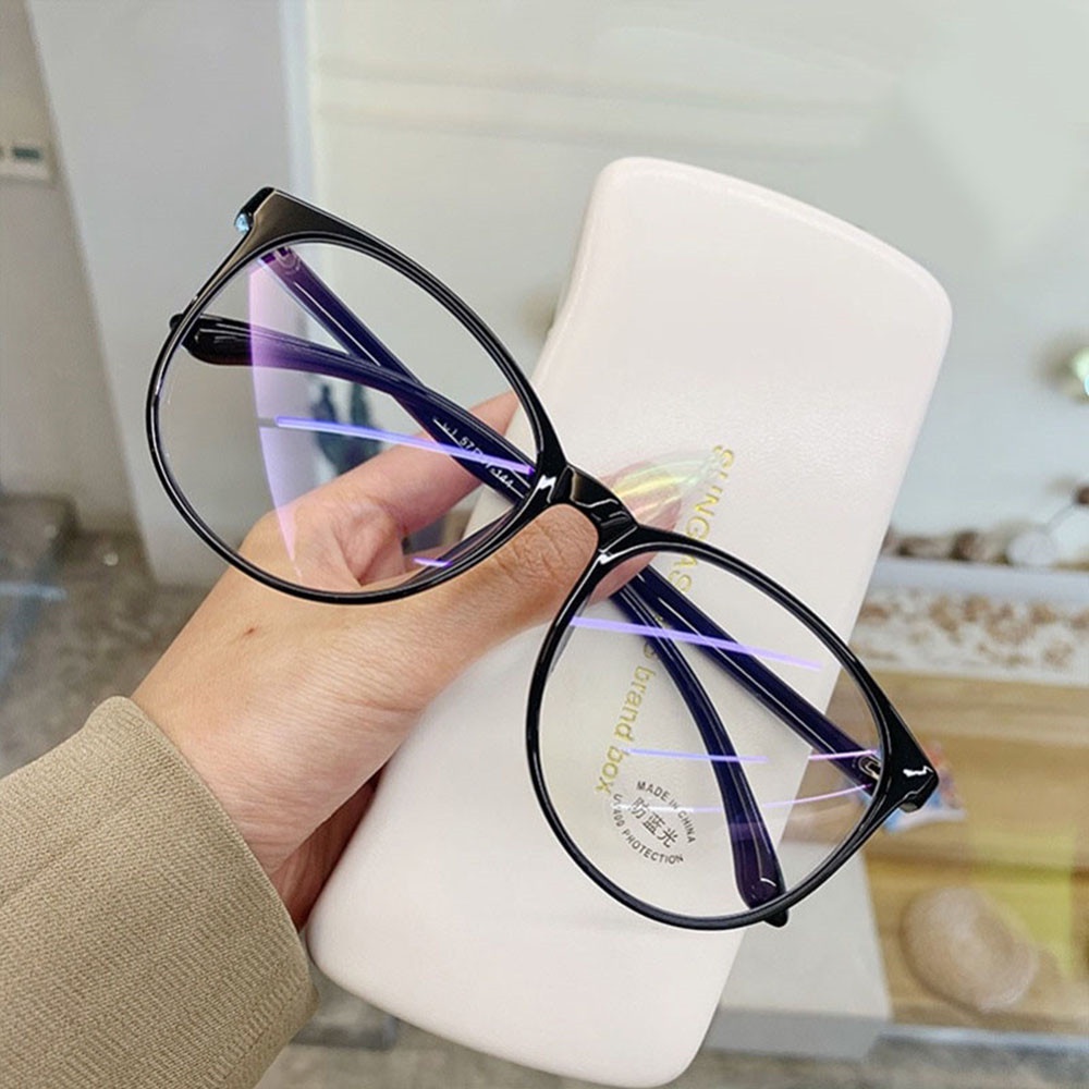 Kính Mát Oversize Chống Ánh Sáng Xanh Phong Cách Retro Cho Nam Nữ