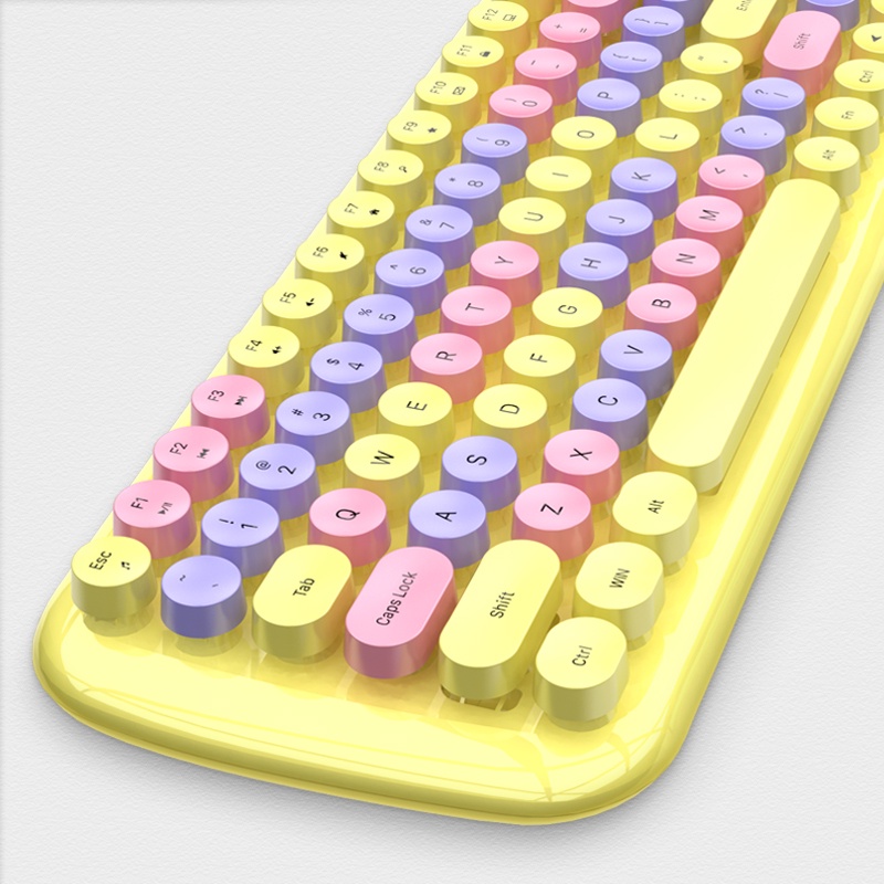 Bộ bàn phím và chuột không dây MOFII CANDY XR thiết kế phím mini 100 phím kết nối bằng chip USB 2.4GHz