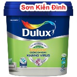 Sơn kháng virus nội thất trong nhà cao cấp Dulux EasyClean Chống Bám Bẩn Kháng Virus –Bề mặt mờ- Lon 5L