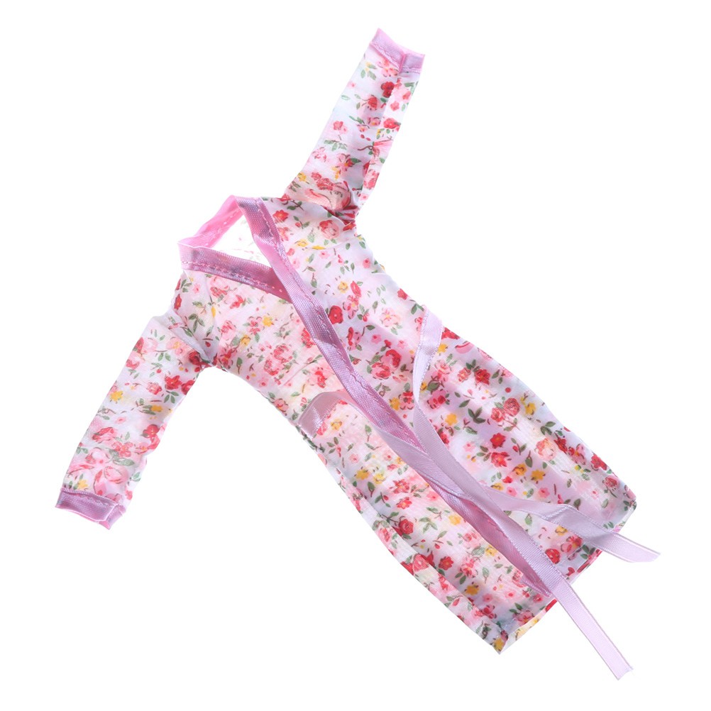 Bộ đồ ngủ in hoa dễ thương cho búp bê