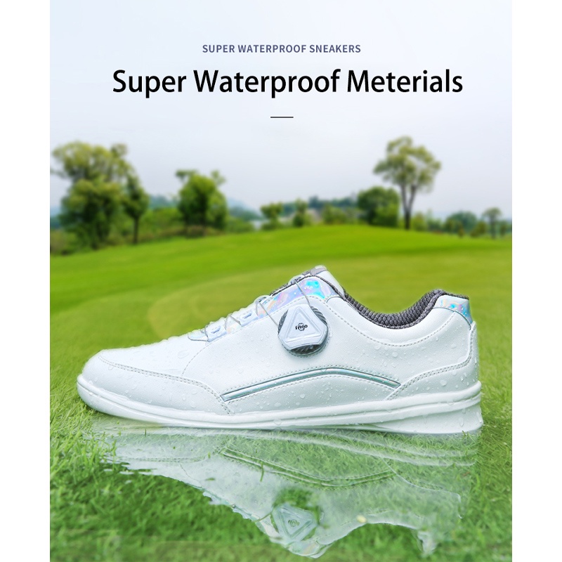 Giày Thể Thao Đánh Golf PGM Mềm Mại Chống Trượt Chống Thấm Nước Thoáng Khí Dành Cho Nữ