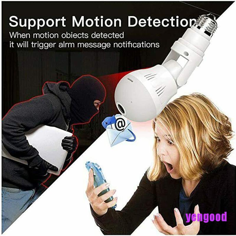Camera ẩn hình bóng đèn xoay 360 độ 1080P HD
 | BigBuy360 - bigbuy360.vn