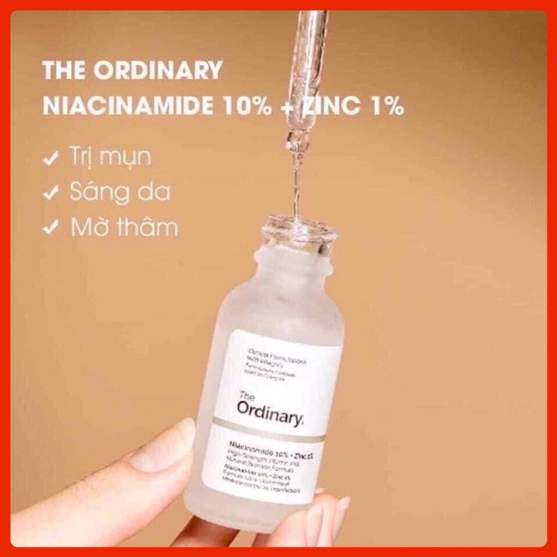 Tinh chất serum The Ordinary Niacinamide 10% + Zinc 1% - The Ordinary