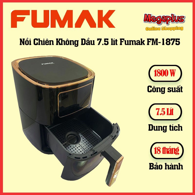 Nồi Chiên Không Dầu 7.5 lít Fumak FM-1875