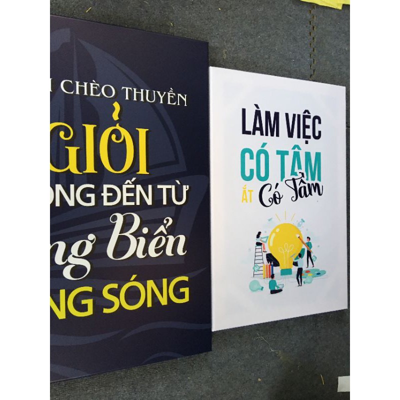 Tranh canvas động lực tiếng anh TCVTA04 tặng đinh treo tranh