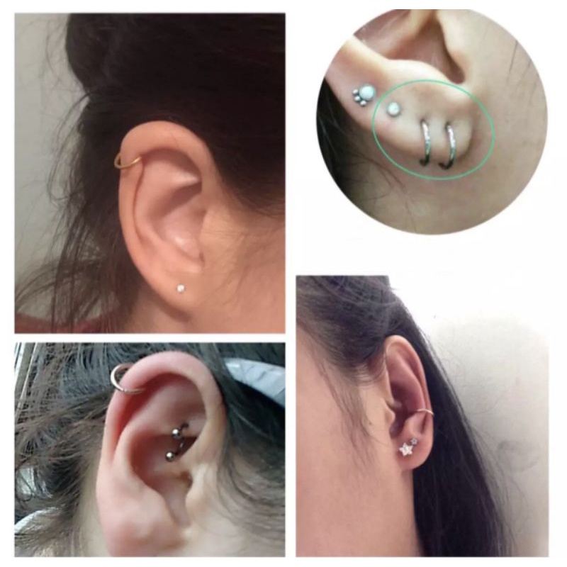 KHUYÊN TAI TRÒN  - Khuyên tròn đeo tai, septum, môi, ... - Khuyên Thép Y Tế Không Gỉ