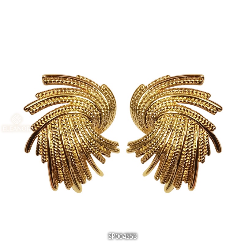 Bông tai nữ chuôi bạc 925 Eleanor Accessories hình độc lạ cá tính phụ kiện trang sức 4553