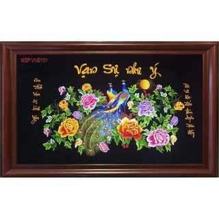 Tranh thêu thành phẩm vạn sự như ý 120x80cm