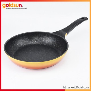 Chảo chống dính GOLDSUN FP-GD926 (YO) Đường kính 26cm chất liệu nhôm phủ chống dính vân đá Sumo Nhật Bản