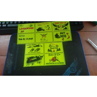 logo phượt , logo phản quang combo 10 logo