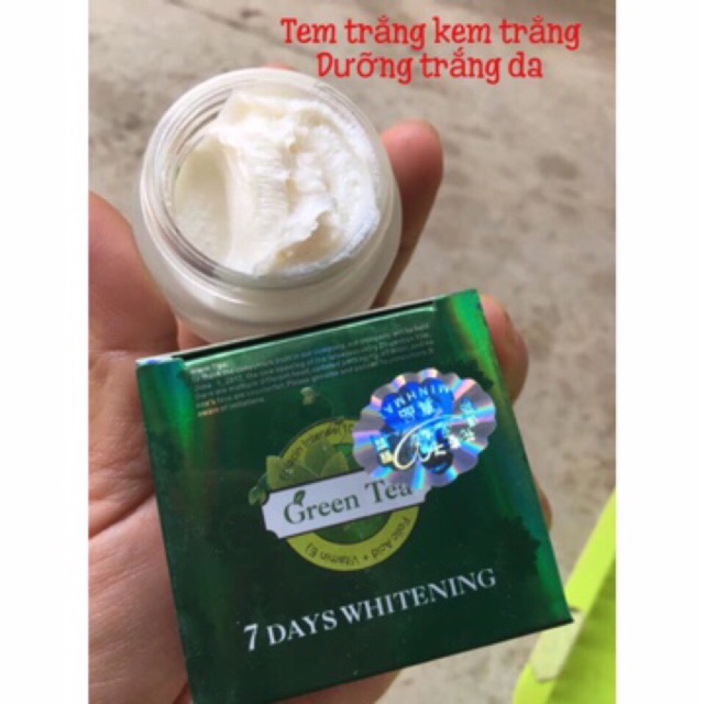 25g_kem Trắng Da 7 Ngày Green Tea