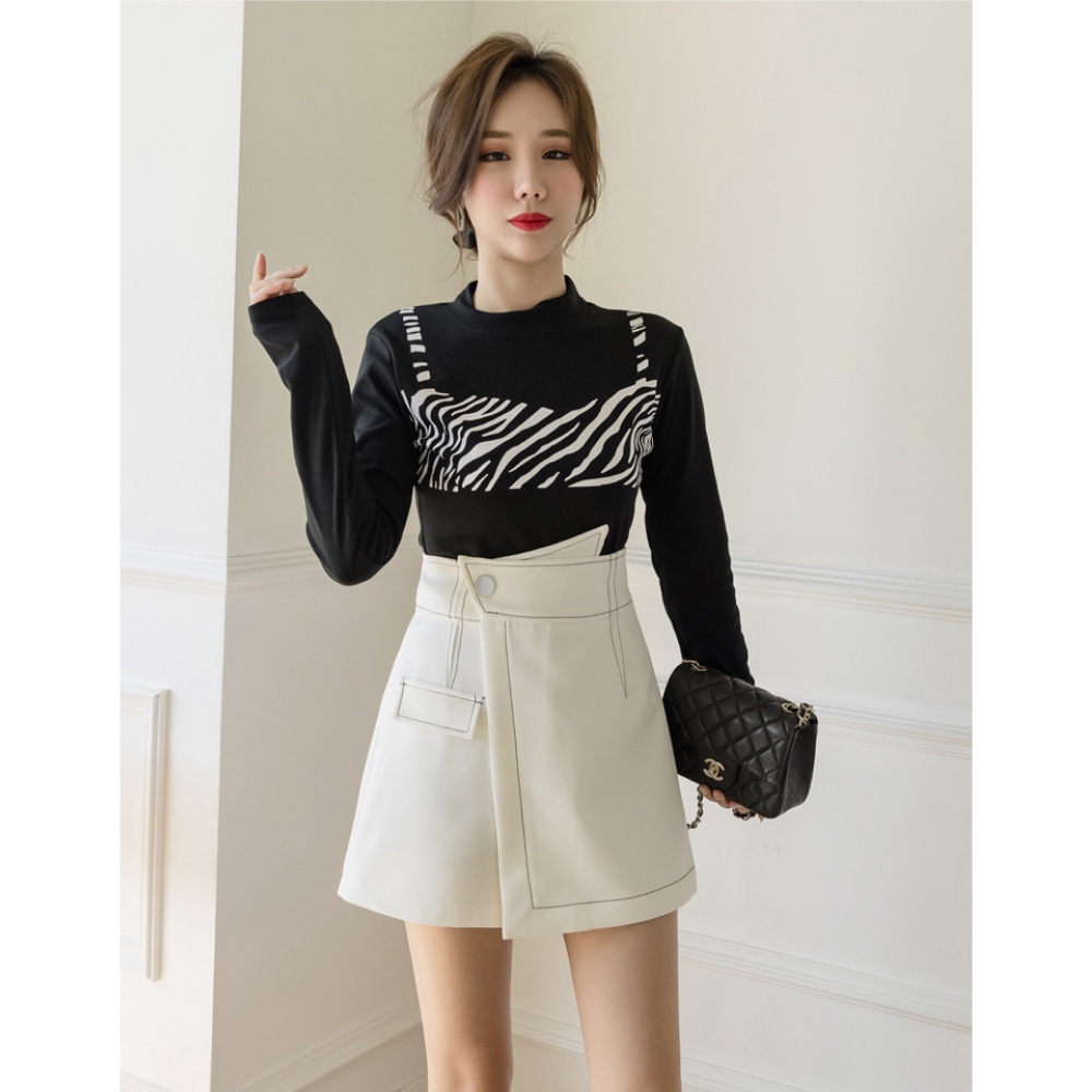 Chân váy nữ, chân váy nữ kaki dày dặn phối chỉ trắng đủ size S M L SKUCV-03B