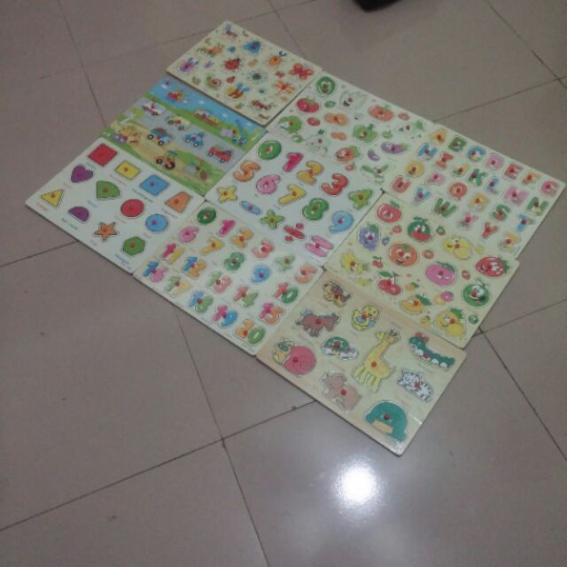 6 bảng ghép có núm các chủ đề