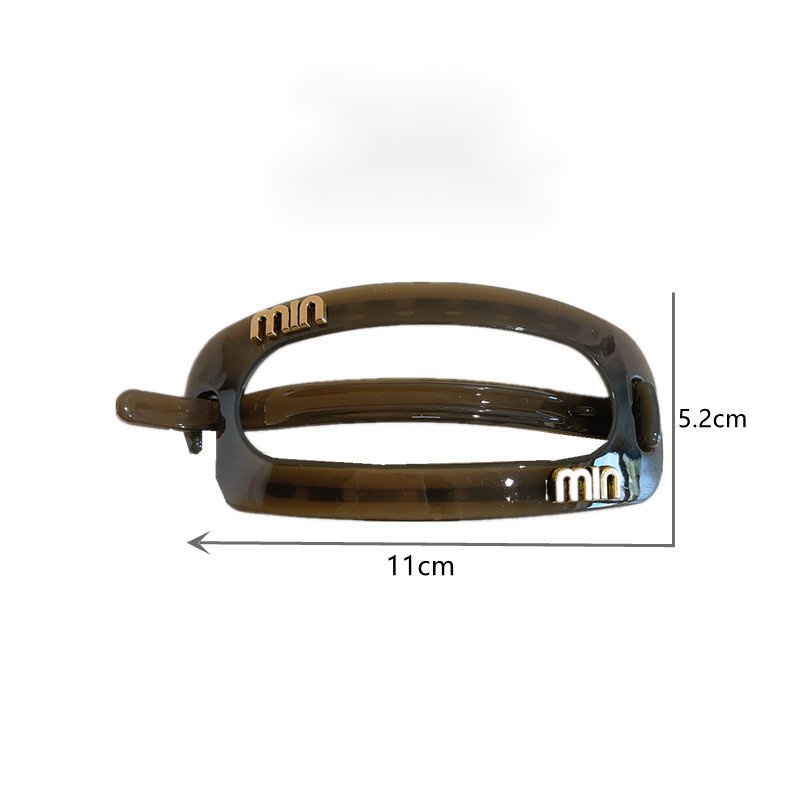 Kẹp Tóc Hình Oval Đơn Giản Phong Cách Hàn Quốc Cho Nữ