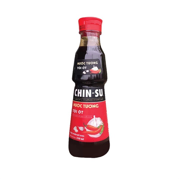 Nước tương CHIN-SU tỏi ớt 330ml.