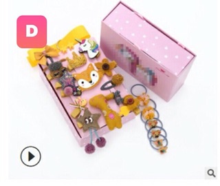 Set nơ cài tóc 24 món cho bé siêu xinh