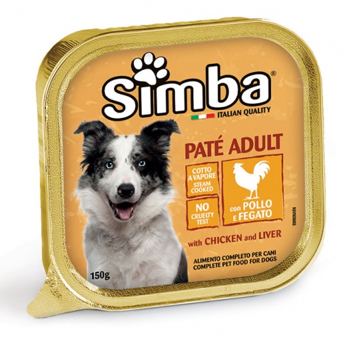 150gr - Pate Simba cho Chó nhập Ý Paté với thịt bò đậu Hà Lan, thịt Gà và Gan