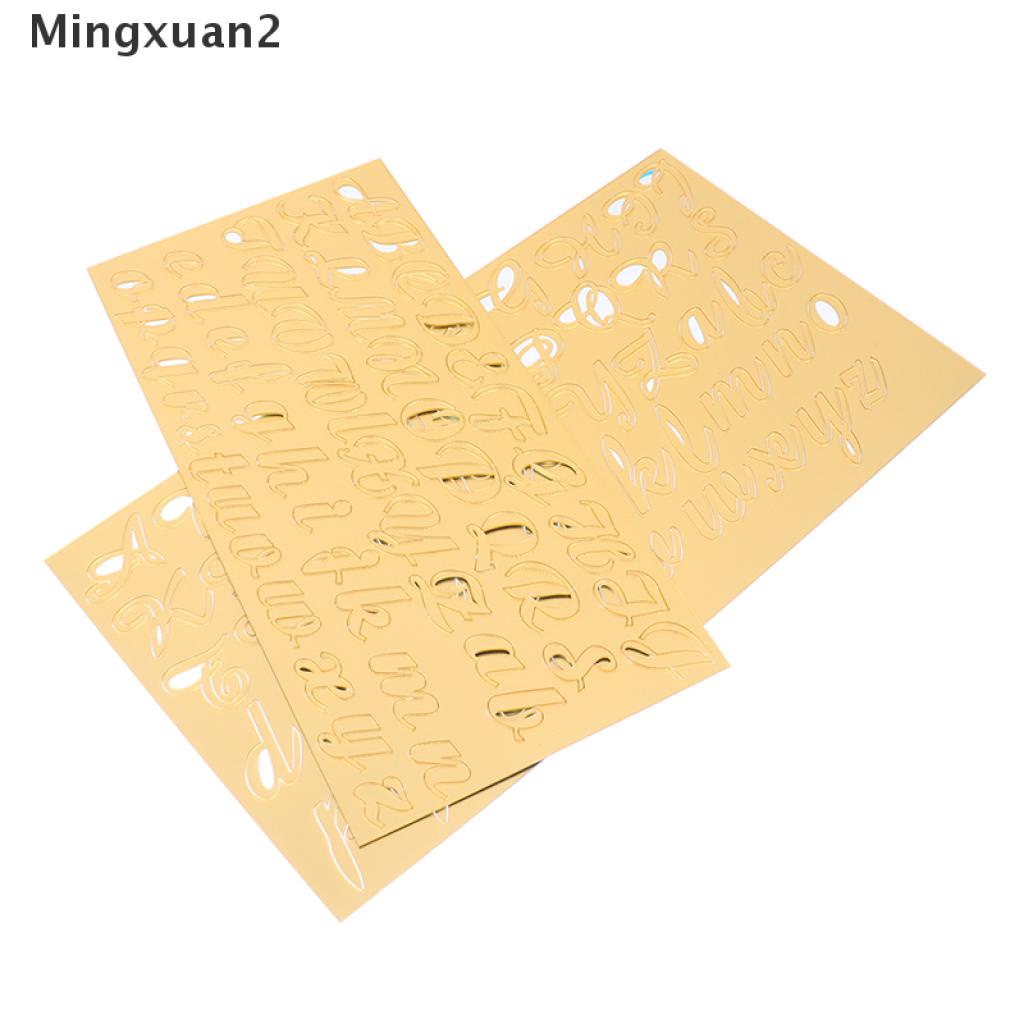 Khuôn Nhấn Bánh Quy / fondant Hình Chữ Cái Bằng acrylic DIY