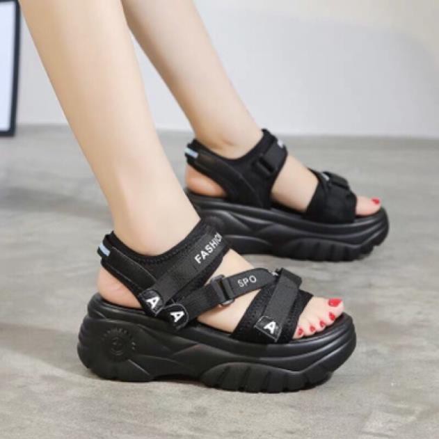 Sandal nữ FREESHIP Sandal nữ độn đế bánh mỳ chữ A mới