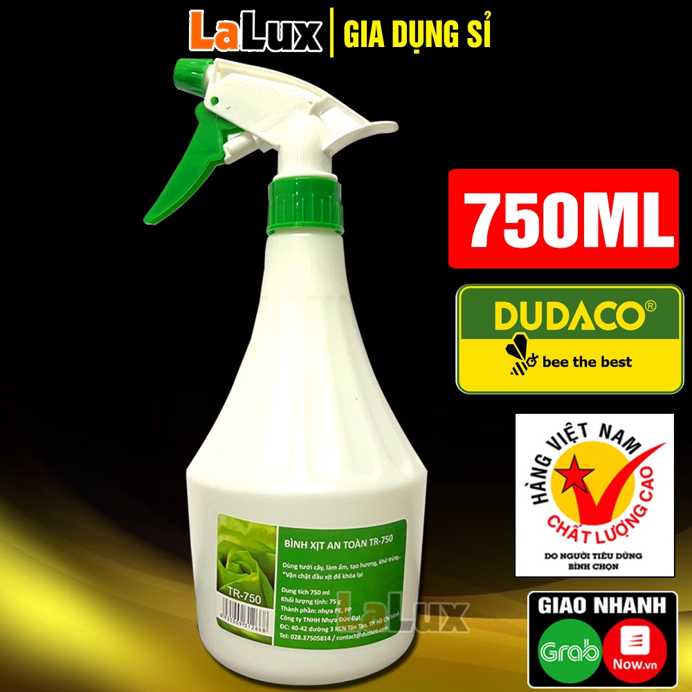 Bình Xịt Phun Sương DUDACO 750ml - Bình Xịt Tưới Cây An Toàn Tiện Lợi