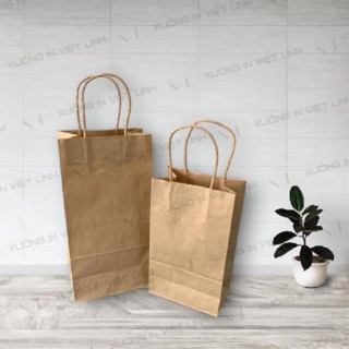 Combo 50 túi giấy xi măng loại túi 1.5 và túi 2 đáy vuông