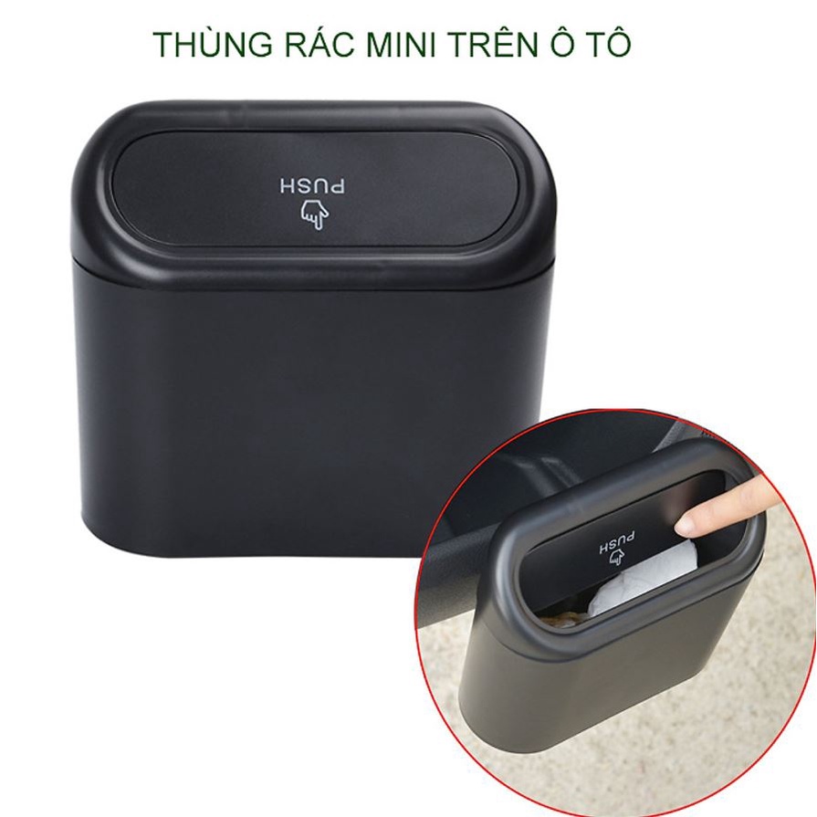 Thùng Rác Mini Để Xe Ô Tô - Hộp Chứa Rác Văn Phòng - Siêu Gọn - Chất Lượng Cao