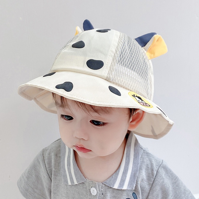 Nón Bucket Chống Nắng In Họa Tiết Bò Sữa Dễ Thương Phong Cách Hàn Quốc Thời Trang Xuân Hè Cho Bé Trai Và Gái