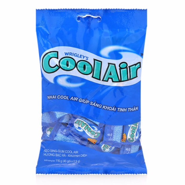 Kẹo cao su cool air gói 110v - kẹo cao su mentos gói 40 viên - ảnh sản phẩm 1