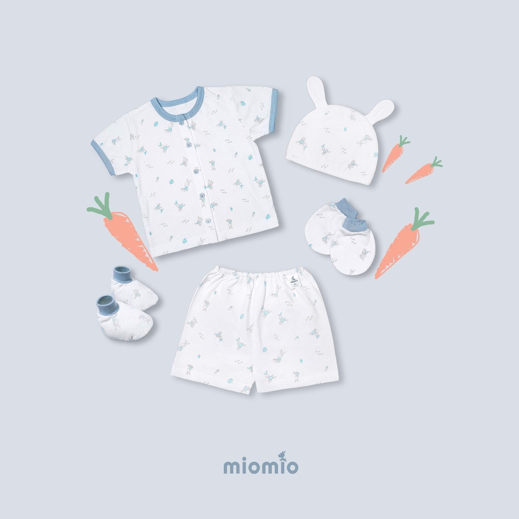 Set 5 Món Đồ Cộc Sơ Sinh MIOMIO - Cho Bé Trai, Bé Gái (Từ 0-3M), Vải Cotton