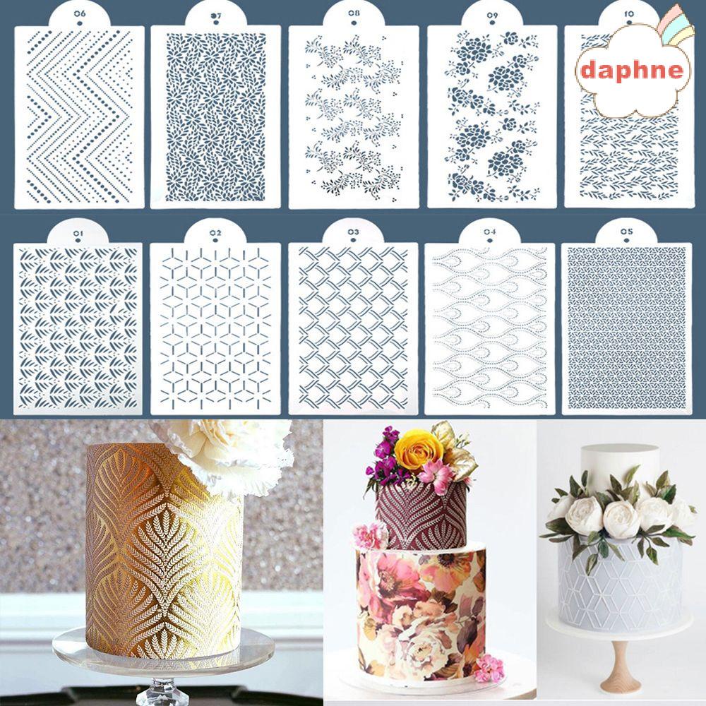 Daphne Khuôn Nhựa Tạo Họa Tiết Ren Trang Trí Bánh Kem DIY