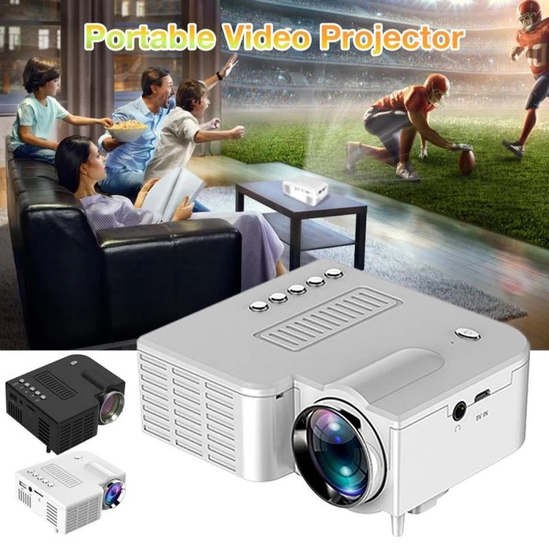 Máy chiếu mini tích hợp loa có đèn led UC28C - kết nối đầu thu HD biến nhà bạn thành rạp chiếu phim một cách dễ dàng