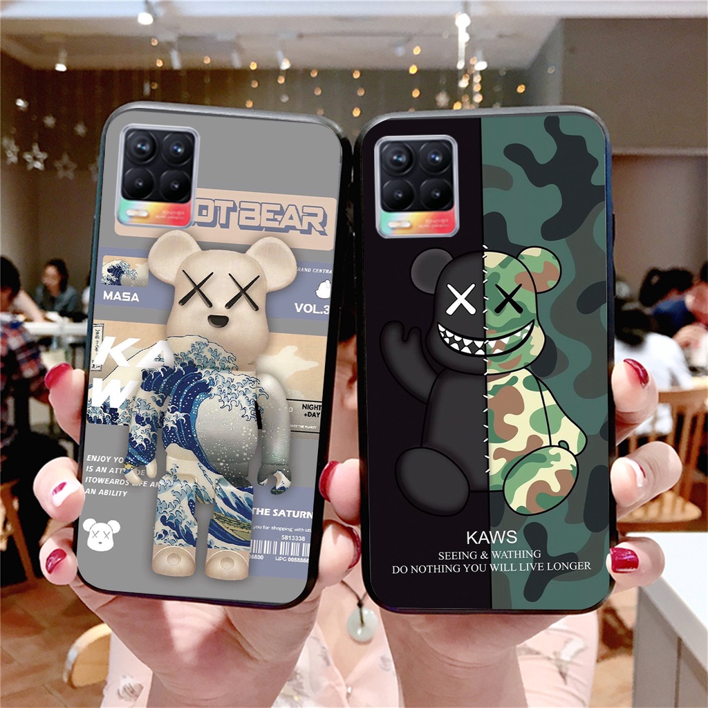 ỐP LƯNG OPPO REALME 8 IN HÌNH BEARBRICK SIÊU CUTE-IN HÌNH CỰC HOT 2021