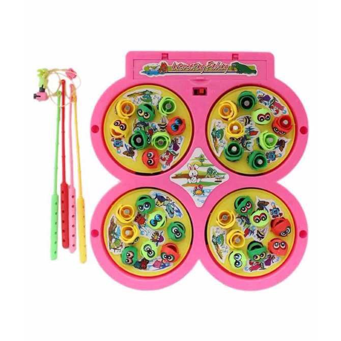 Bộ Đồ Chơi Câu Cá 4 Hồ ( có Phat Nhạc và Hút Nam Châm) - LICLAC