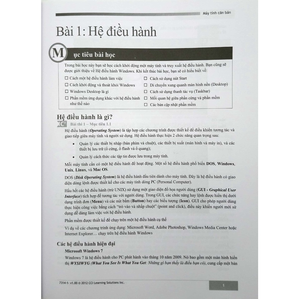 Sách IC3 - Máy Tính Căn Bản (Ấn Bản Mới 2018)