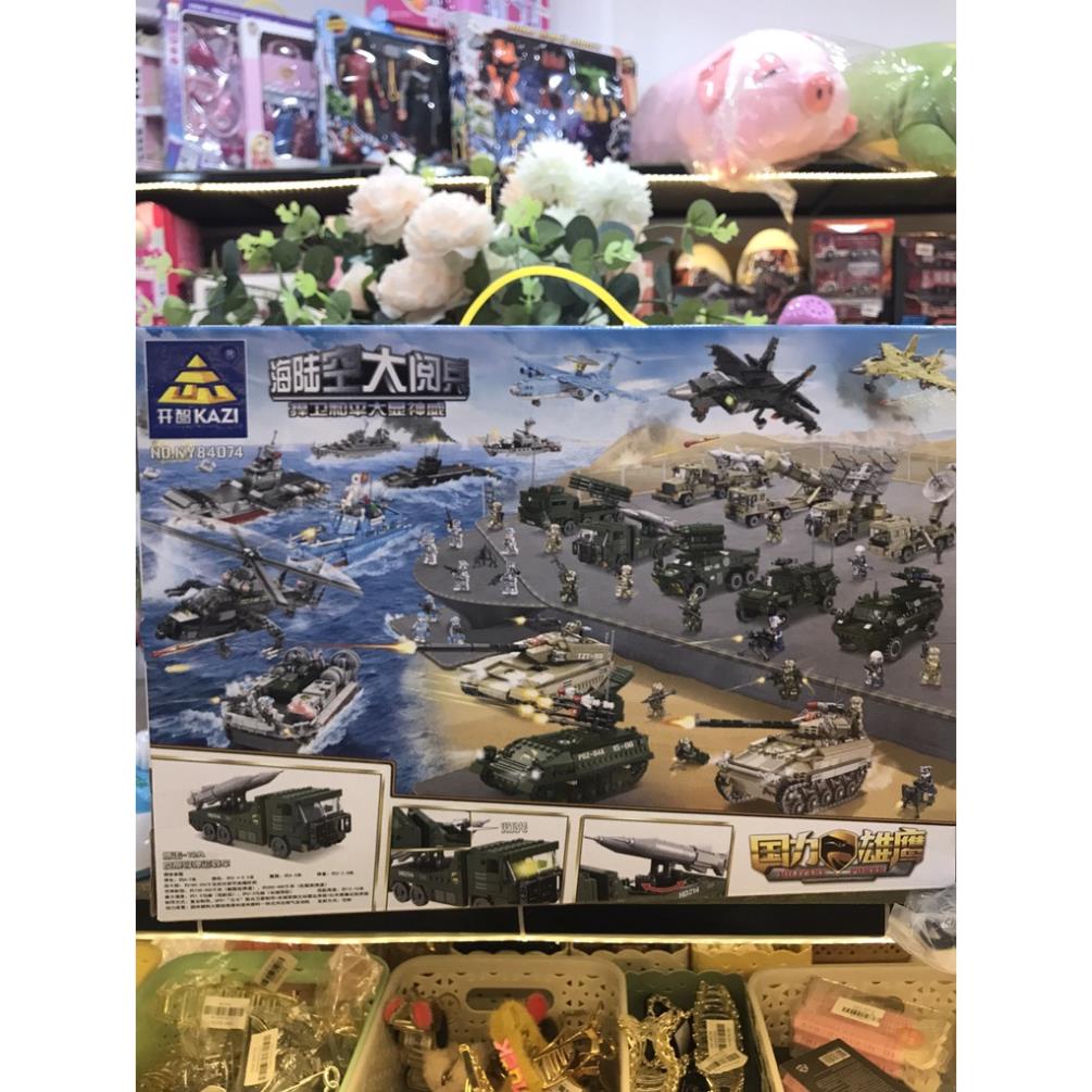 Bộ Lego xe quân sự hỏa tiễn