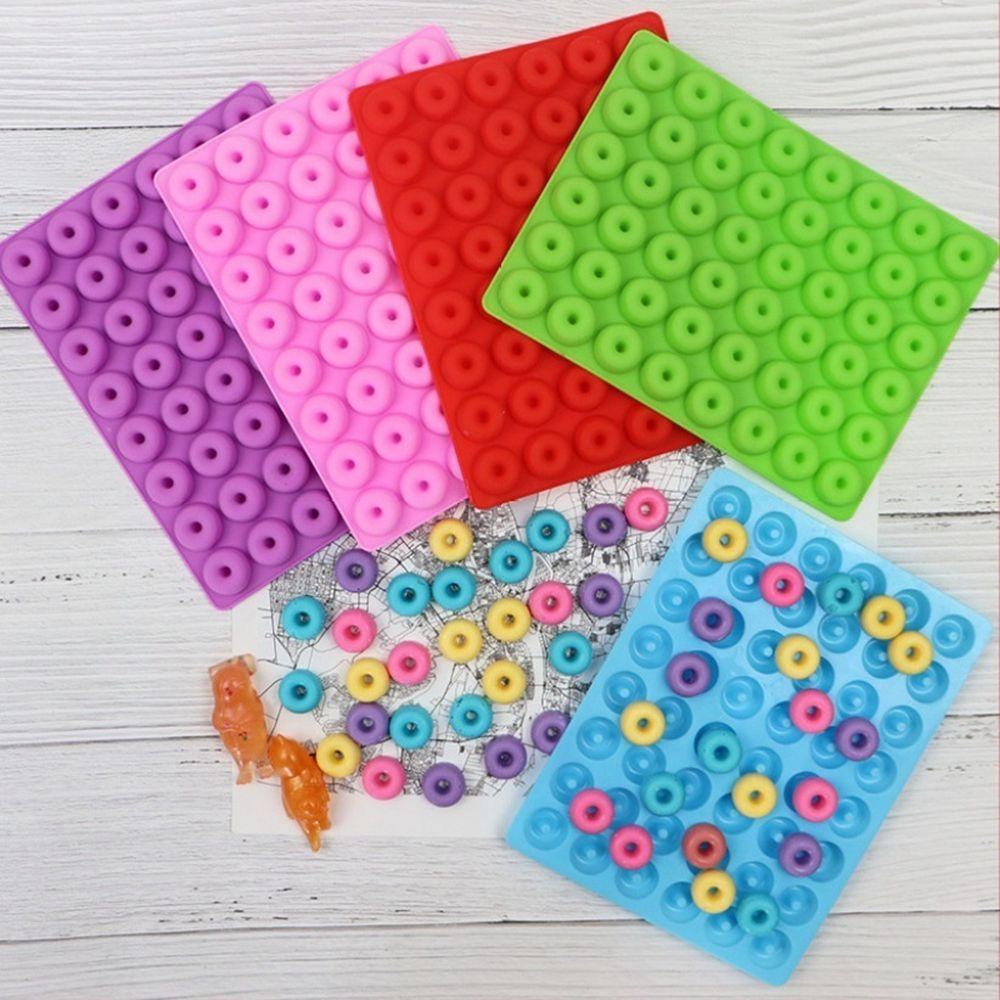 YIYU Khuôn Làm Kẹo Gummy Hình Bánh Donut Mini DIY 1