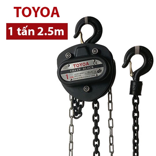 Pa lăng xích kéo tay TOYOA 1 TẤN 2.5M/ 5M