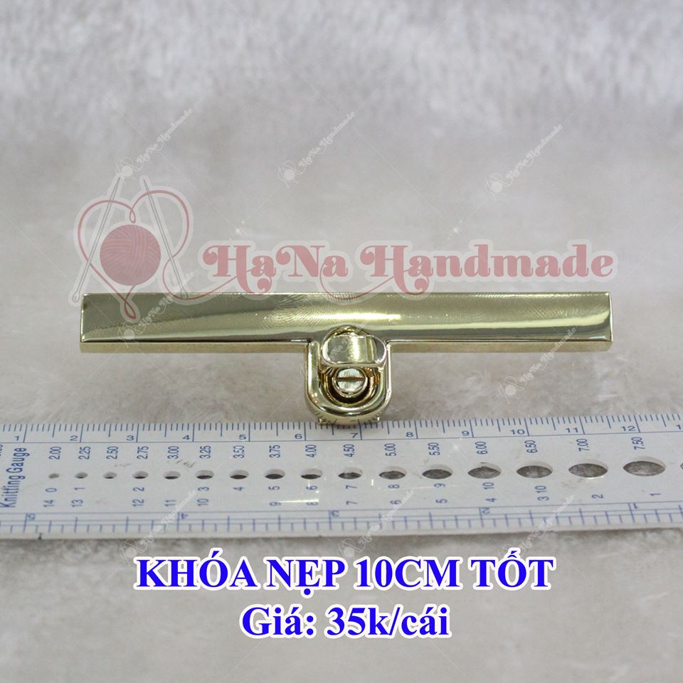 Khóa Nẹp 10cm (Màu: Vàng, Đen-35k/cái)