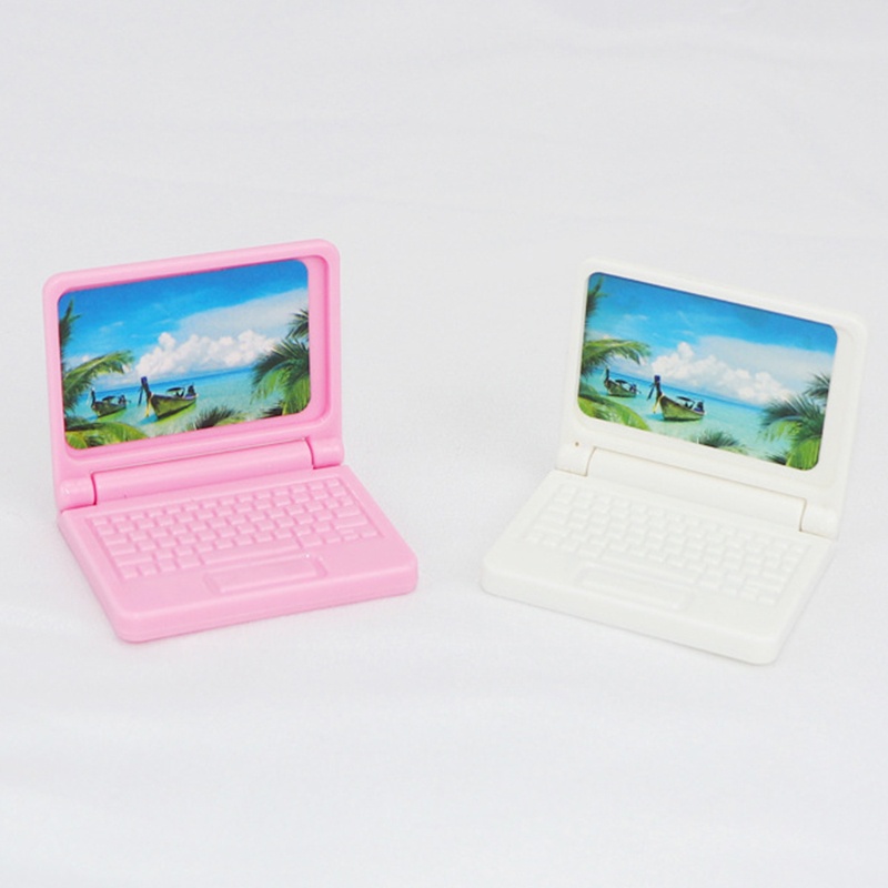 Mô hình laptop đồ chơi mini cho nhà búp bê