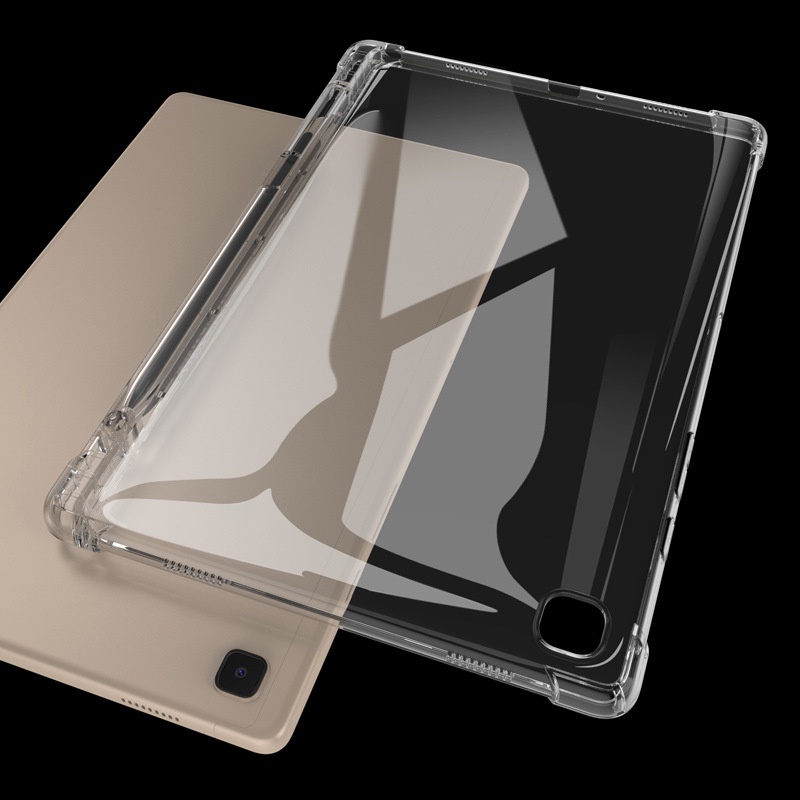 Ốp Máy Tính Bảng TPU Silicon Mềm Chống Rơi Có Ngăn Đựng Bút Cho Samsung Galaxy Tab S8 Plus S7 S7 Plus S7 FE A7 Lite S6 Lite