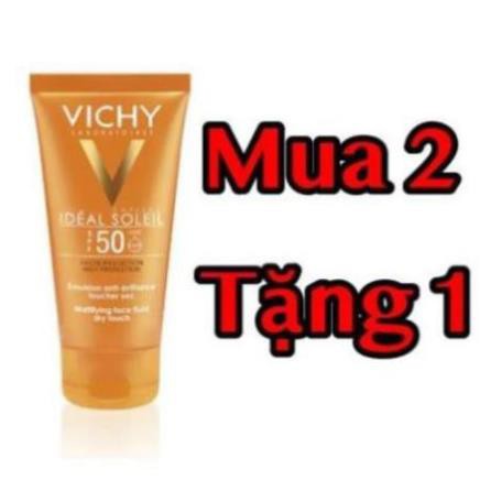 {Siêu Chống Nắng} Kem Chống Nắng Vichy Không Gây Nhờn Rít Không Màu SPF50 Vichy Capital Soleil (50ml)