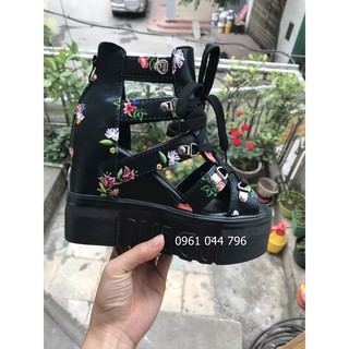 (Có hình thật) Giày Sandal nữ đế xuồng cá tính 87HOADEN