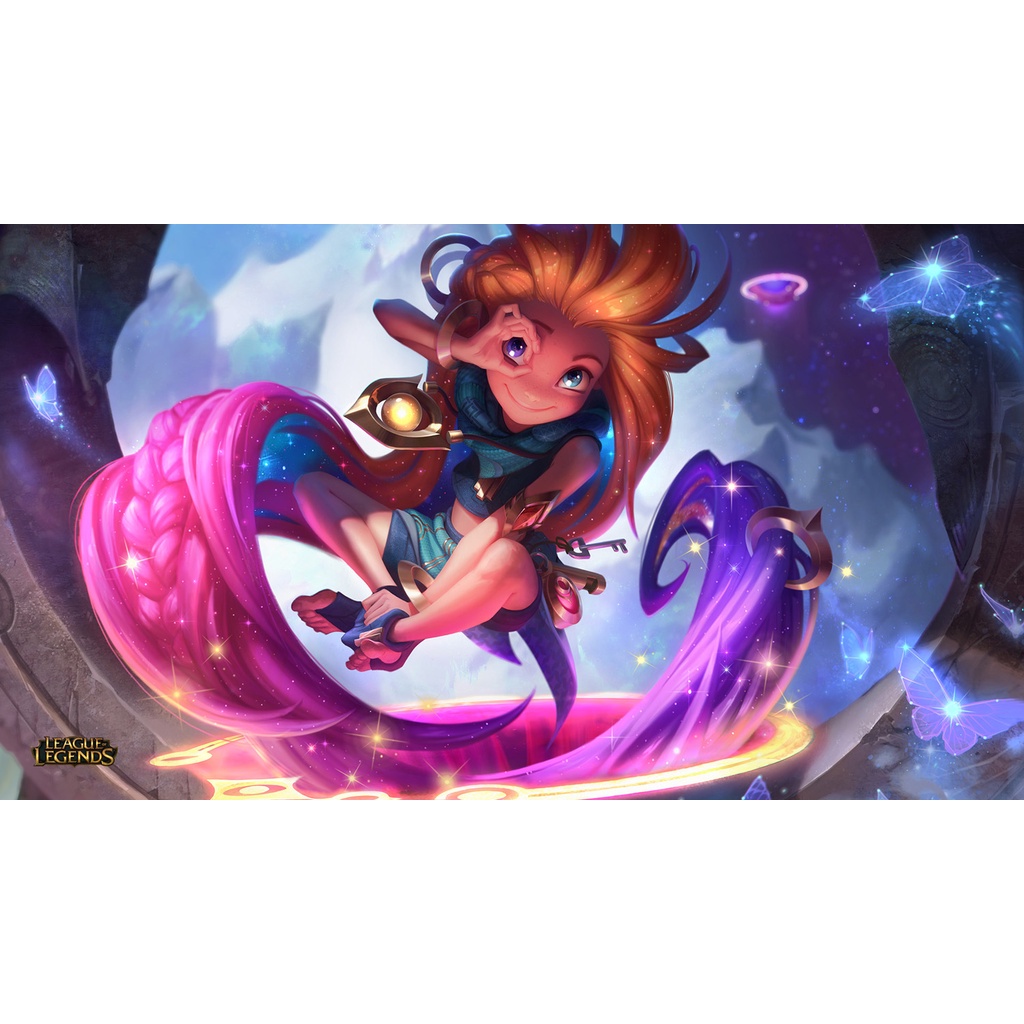 Poster A3, A4, A5 dán tường League of Legends, decal trang trí có keo ZOE - Mẫu 1, nhận in theo yêu cầu