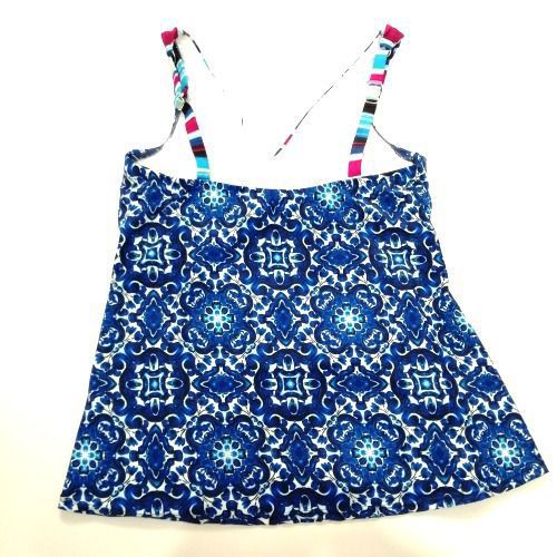 Đồ bơi nữ Ocean hai dây hoa văn xanh cổ viền nhiều màu TF8L682 ( TH8928 ) | BigBuy360 - bigbuy360.vn