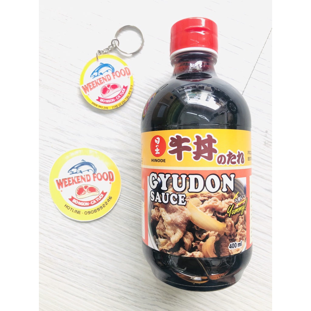 [Hàng chuẩn vị Nhật] Nước xốt đậm đặc ăn lẩu Nhật Bản Sukiyaki - Gyudon sauce - Gyoza sauce [Hinode] [Chai 400 ml]