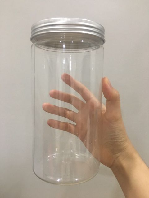 Hũ nhựa nắp nhôm , hộp nhựa hũ nhựa trong suốt 500ml, 800ml, 1000ml