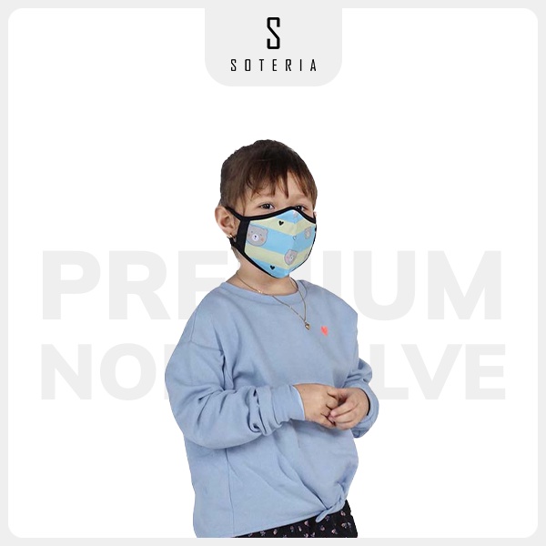 Khẩu trang thời trang SOTERIA Bear ST066 - N95 lọc 99% bụi mịn 0.1 micro - Size S,M,L