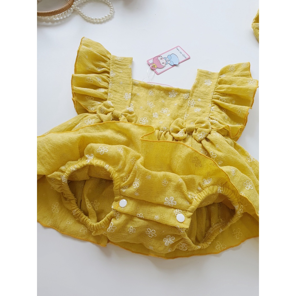 Body Chip Hoạ Tiết Kèm Turban Cho Em Bé Gái Size Từ 0 Đến 24 Tháng MINTSCLOSET - BV7008 - BV7013