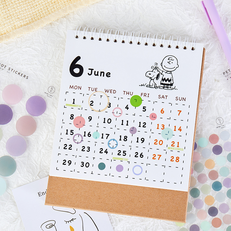 Set 3 tờ nhãn dán tròn chấm b i nhiều màu sắc xinh xắn