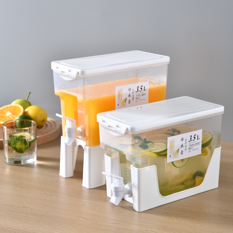 Bình Đựng Nước Để Tủ Lạnh Có Vòi 3,5 Lít Có Giá Đỡ LOẠI ĐẸP ( co si )